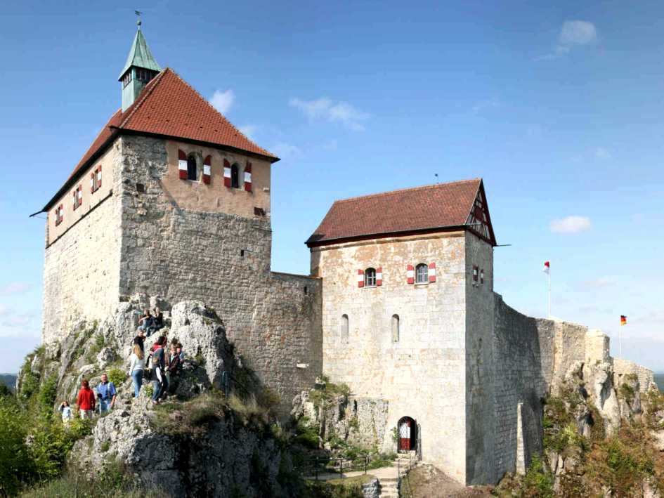 Blick auf die Burg Hohenstein
